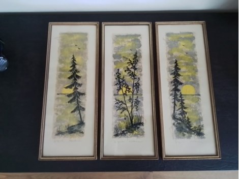 Drei Orginal Aquarelle
