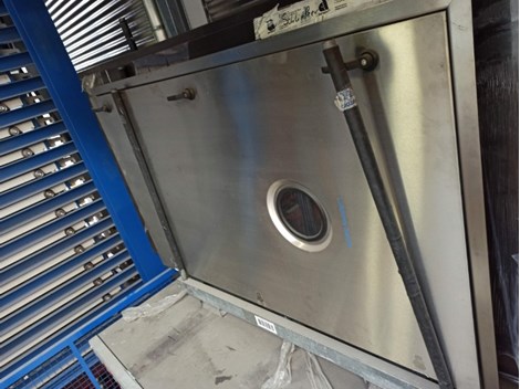 Luftdichte Inox-Tür mit Schauglas