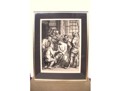 Antiker Kupferstich von Bolswert ( nach Van Dyck ) Antiker Kupferstich von Bolswert ( nach Van Dyck )