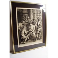 Antiker Kupferstich von Bolswert ( nach Van Dyck ) 2