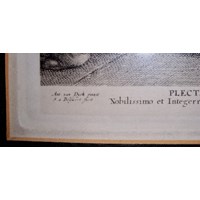 Antiker Kupferstich von Bolswert ( nach Van Dyck ) 4