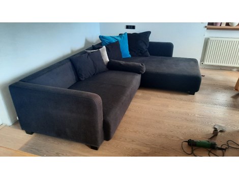 Große Couch schwarz Große Couch schwarz