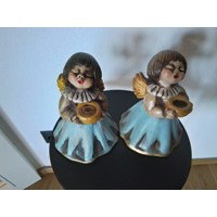 Zwei Thun Engel 16 cm 2