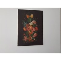 Gemaltes Blumenbild auf Leinen 4