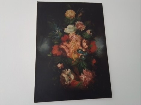 Blumenbild auf Leinen Blumenbild auf Leinen
