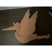 Storch aus Holz 2