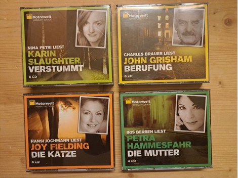 Hörbücher 6 Euro pro Stk.