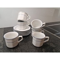 Kaffeeset Kaffeeservice Porzellan Geschirr für 6 P 2