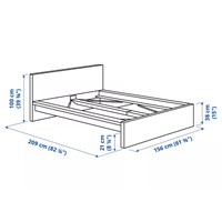 MALM Bettgestell weiß 140x200cm 2