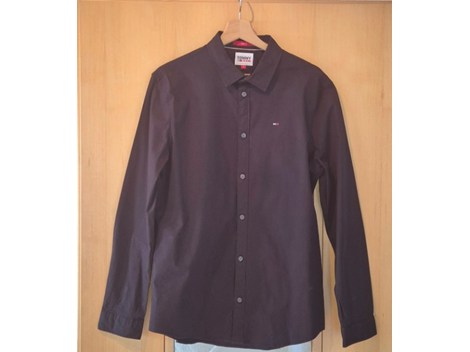 Neuwertiges schwarzes Herren-Hemd Tommy Hilfiger S