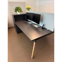 Scrivania Bench (doppia) con vano portaoggetti Sc 8