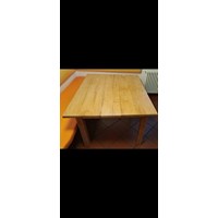 Holztisch mit Schublade 2