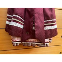 Krüger Dirndl – Größe 34 – Bordeaux und Altrosa 3