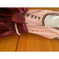 Krüger Dirndl – Größe 34 – Bordeaux und Altrosa 2
