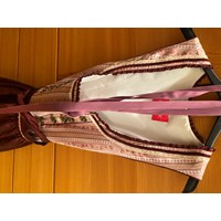 Krüger Dirndl – Größe 34 – Bordeaux und Altrosa 6