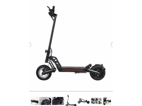 Neuer E-Scooter schwarz matt