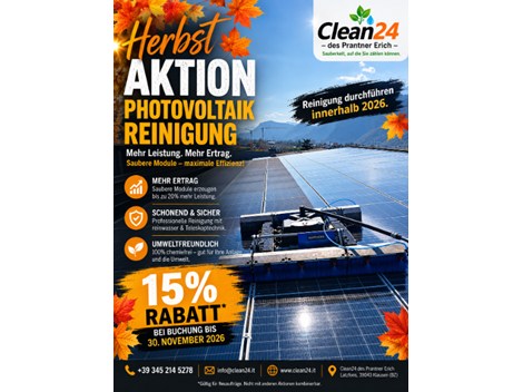 Reinigung Photovoltaik Anlagen