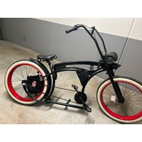 Custombike mit RAF-Rahmen – Hebelschaltung, rote 3