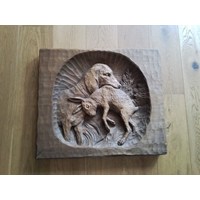 Holzrelief Jagdmotive 2