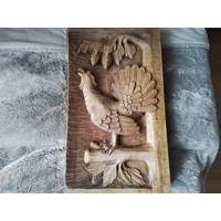 Holzrelief Jagdmotiv Auerhahn 2