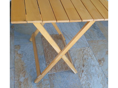 Garten / Camping Holz Tisch zusammen klappbar 80x6