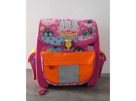 Scout Schultasche rosa mit Katzenmotiv Scout Schultasche rosa mit Katzenmotiv