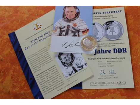 erster Deutsche im All + Gedenkmünze erster Deutsche im All + Gedenkmünze