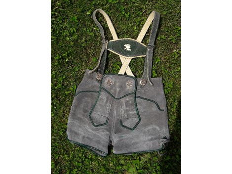 Lederhose Kinder - grau