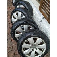 Winterreifen auf Alufelge Audi A4 - 205/55R16 4