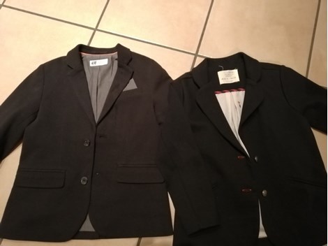 2 Anzugjacke/Blazer Mädchen & Junge 5-6 Jahre