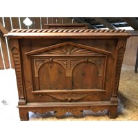 Bettgestell antik mit Matratze neu 4