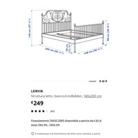Leirvik Ikea Bettgestell 140x200 3
